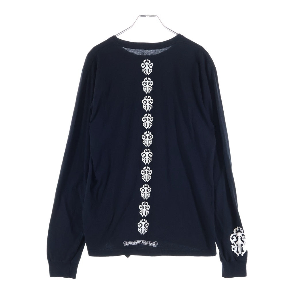 CHROME HEARTS(クロムハーツ) DAGGER LOGO L/S Tee ダガーロゴプリント 長袖Tシャツカットソー ブラック