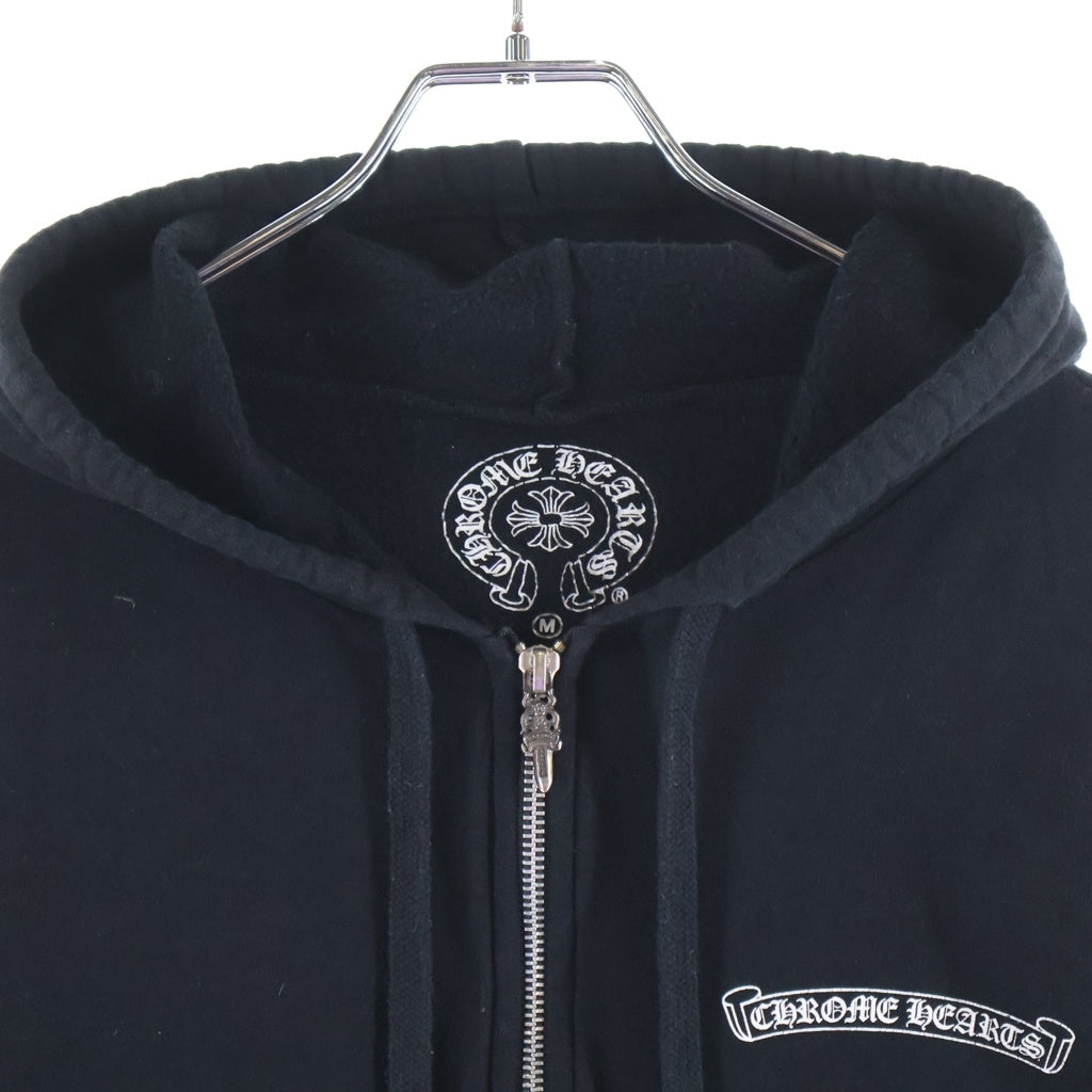 CHROME HEARTS(クロムハーツ) MADE IN HOLLYWOOD SWTSHRT HD ZIP メイドインハリウッド ジップアップパーカー ブラック