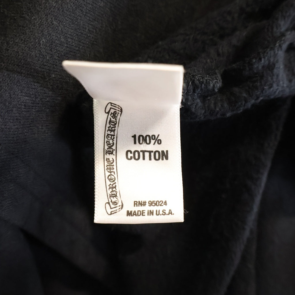 CHROME HEARTS(クロムハーツ) Cross Tire Track SWTSHRT HD ZIP バックセメタリークロス タイヤトラック ジップアップパーカー ブラック