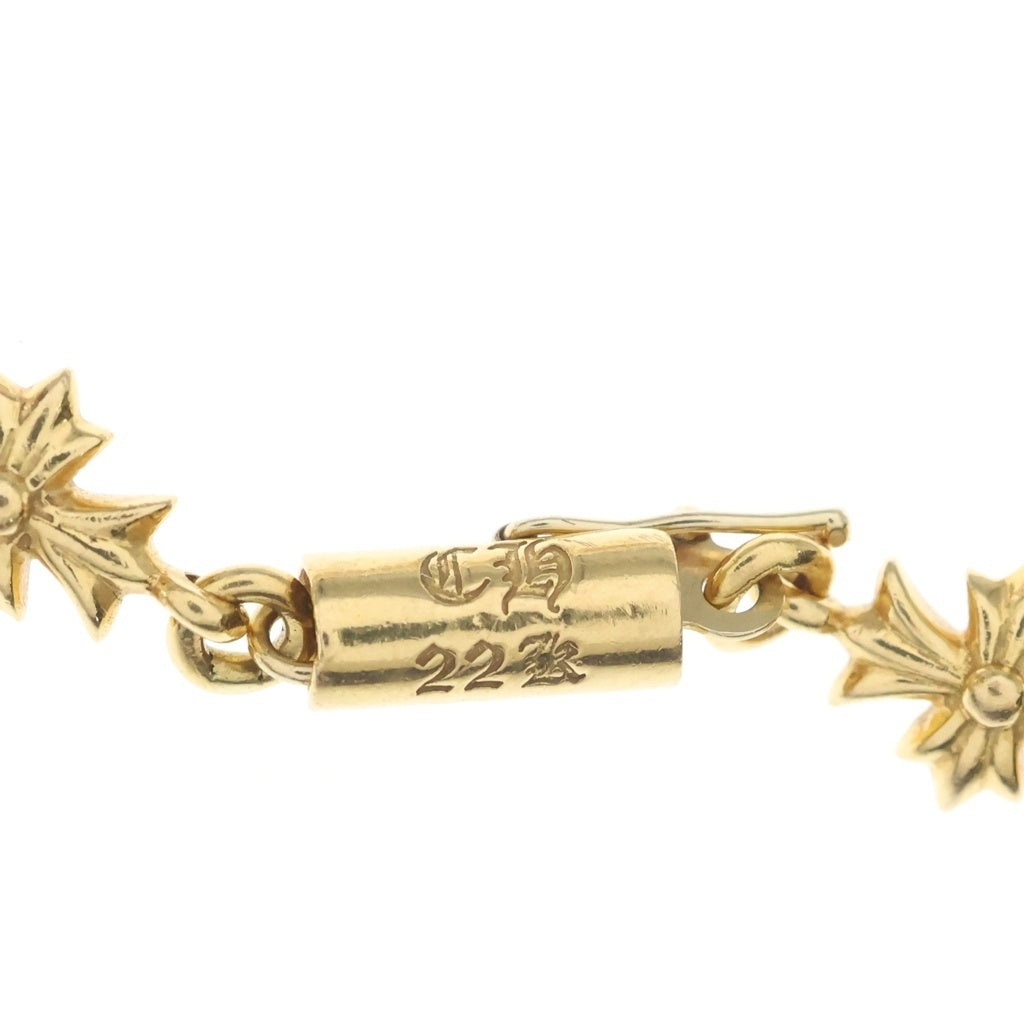 CHROME HEARTS(クロムハーツ) 22K TNY E CH PLS タイニーE CHプラス ブレスレット ゴールド BCA027 レディース