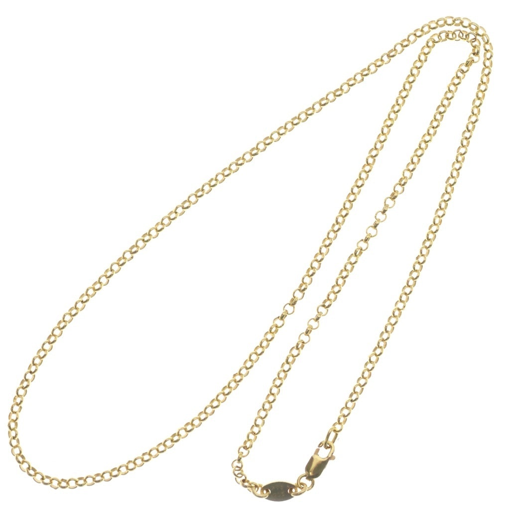 CHROME HEARTS(クロムハーツ) 22K NECKCHAIN R18 ロールチェーンネックレス 18inch ゴールド BCA010