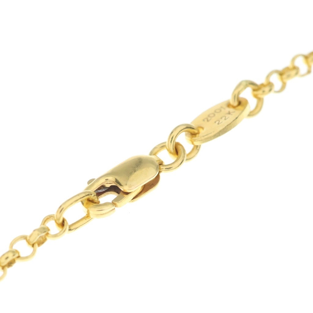 CHROME HEARTS(クロムハーツ) 22K NECKCHAIN R18 ロールチェーンネックレス 18inch ゴールド BCA010