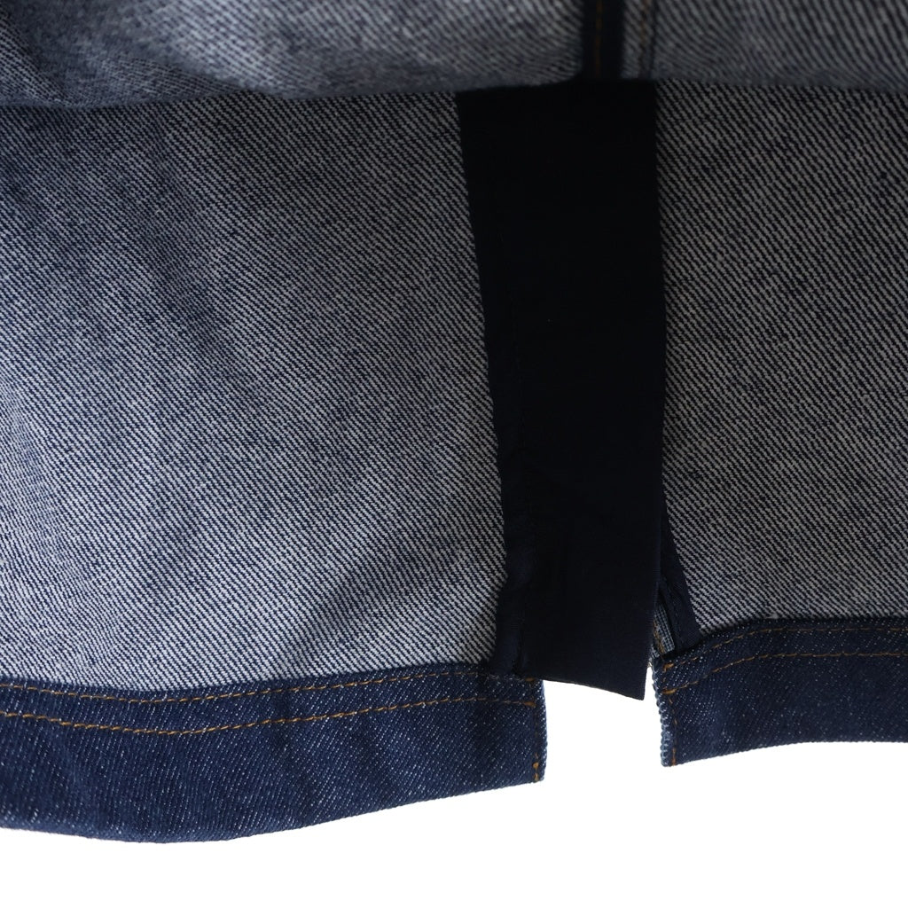 FENDI(フェンディ) BLUE DENIM MINI DRESS ブルーデニムミニドレス インディゴ FLD545 ALC1 レディース