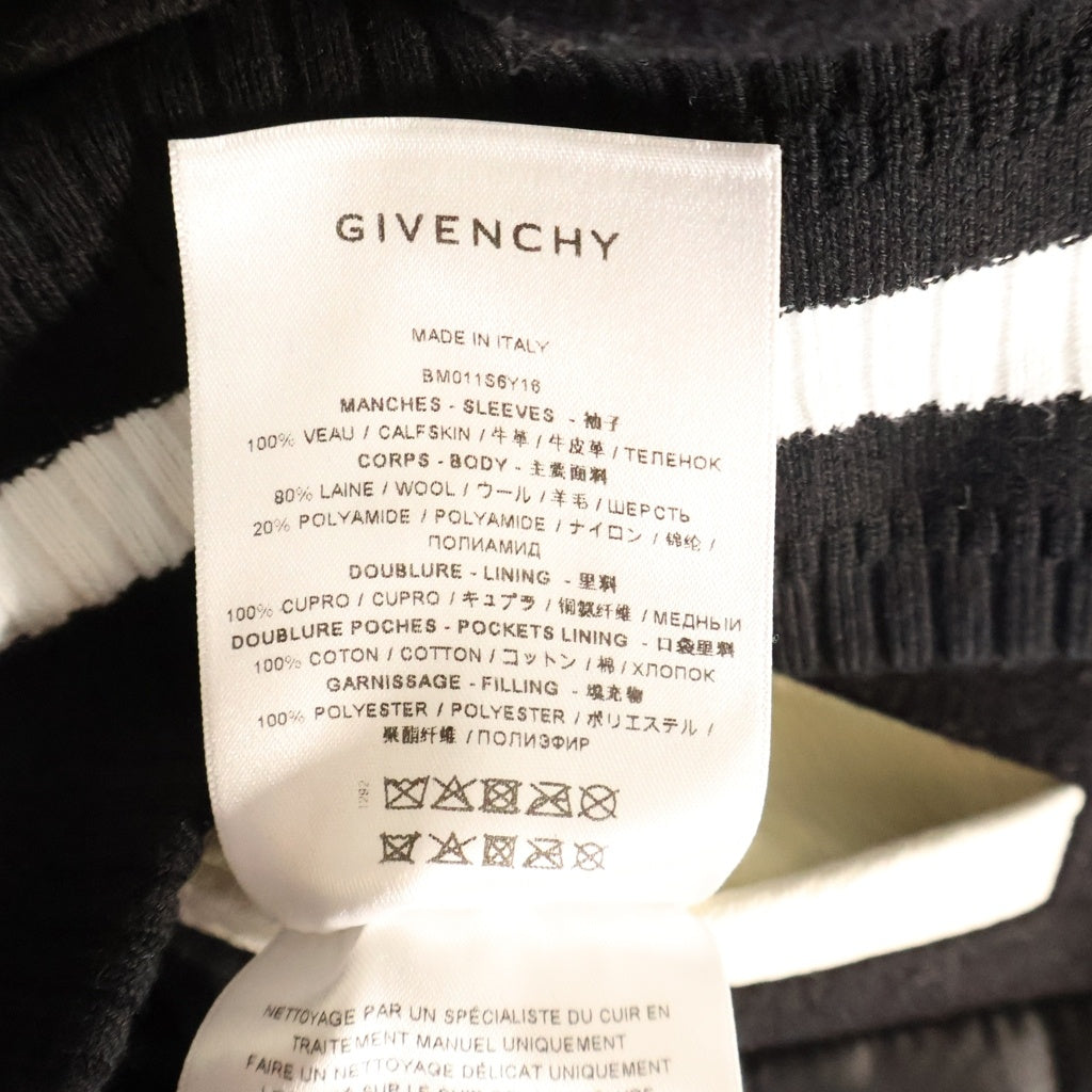 GIVENCHY(ジバンシィ) Varsity Jacket バーシティジャケット ブラック/ホワイト BM011S6Y16