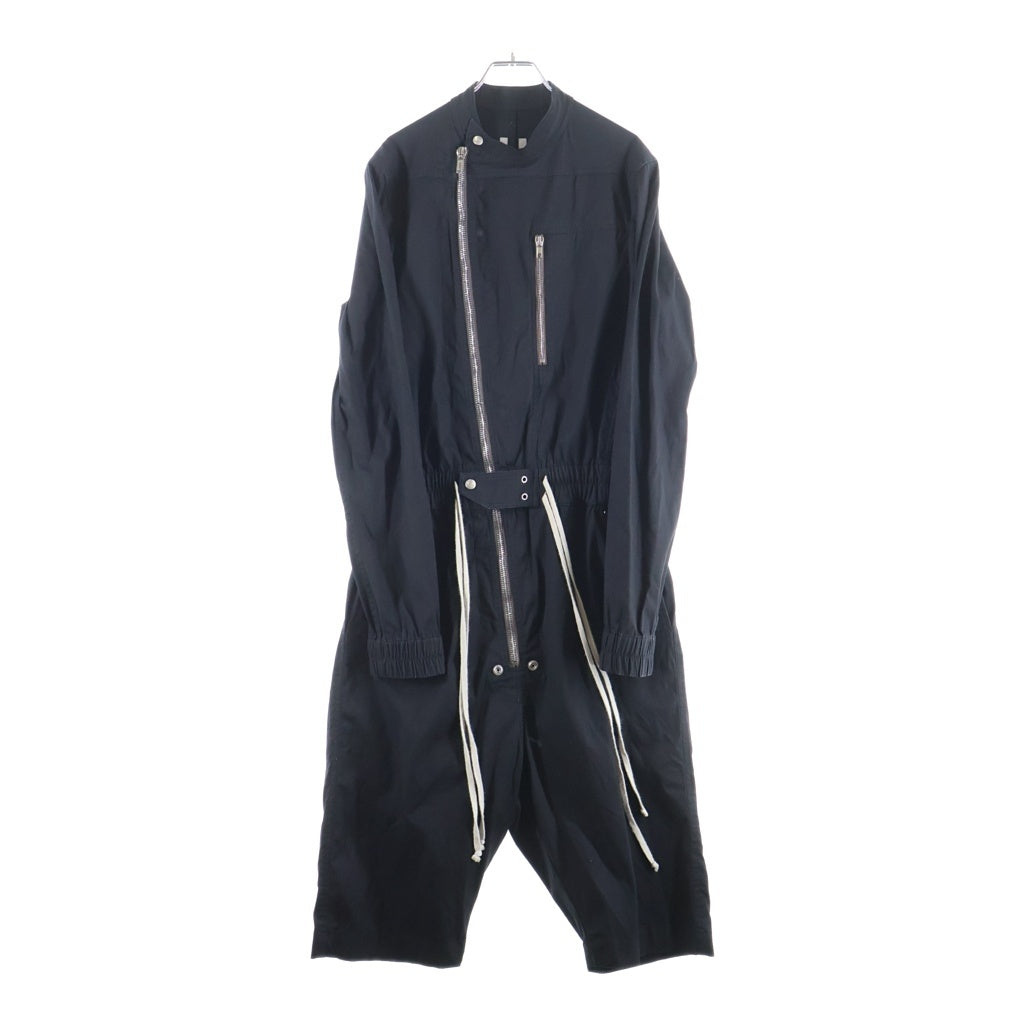 Rick Owens(リックオウエンス) 21SS SHORT GARY FLYGHTSUI ショート ゲイリー フライトスーツ オールインワン つなぎ ブラック RU21S6552-TE
