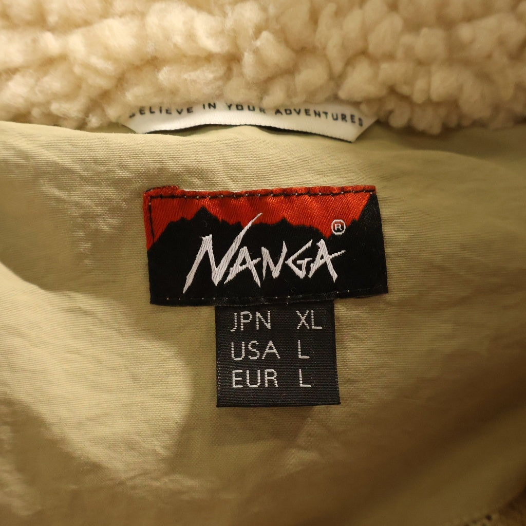NANGA(ナンガ) ×WIND AND SEA BOA FLEECE JACKET ウィンダンシー ボアフリースジャケット ベージュ C0000336