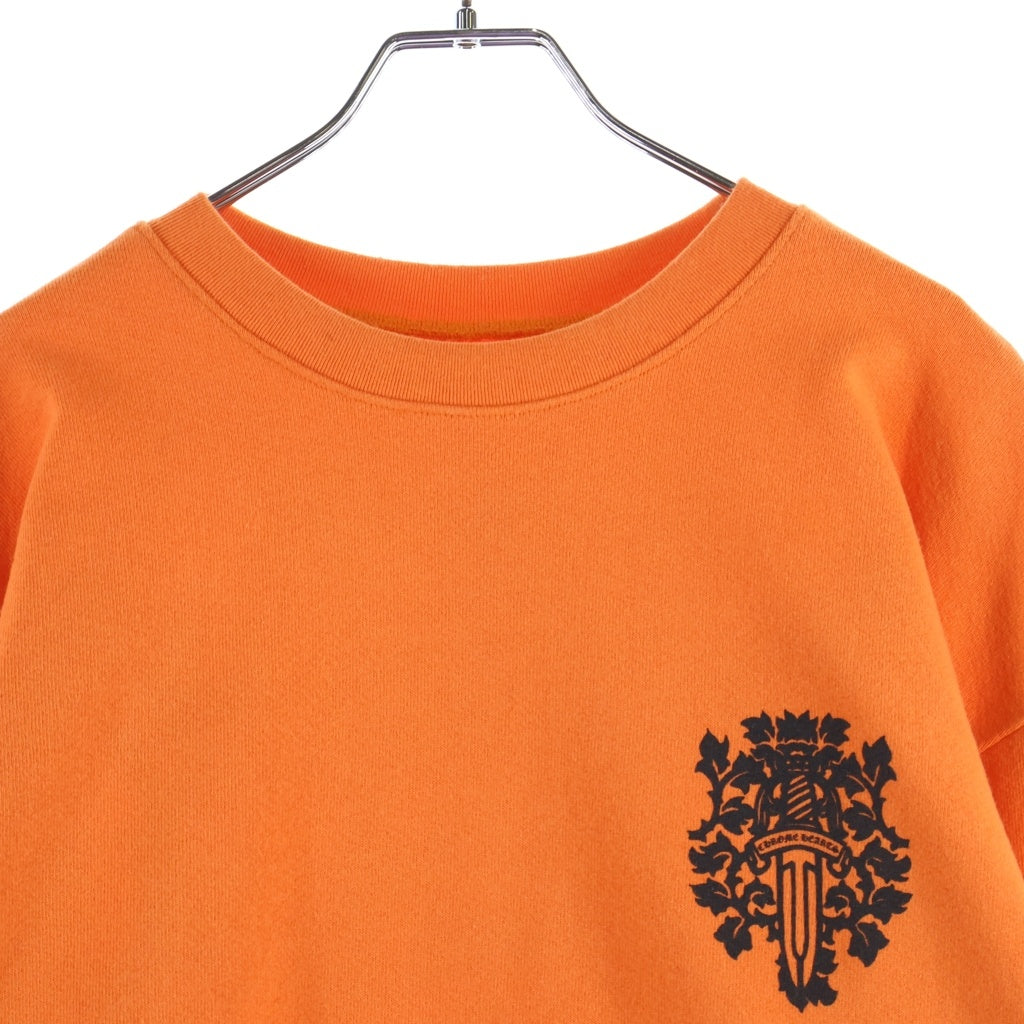 CHROME HEARTS(クロムハーツ) Dagger SWTSHRT バックダガープリント スウェットトレーナー オレンジ