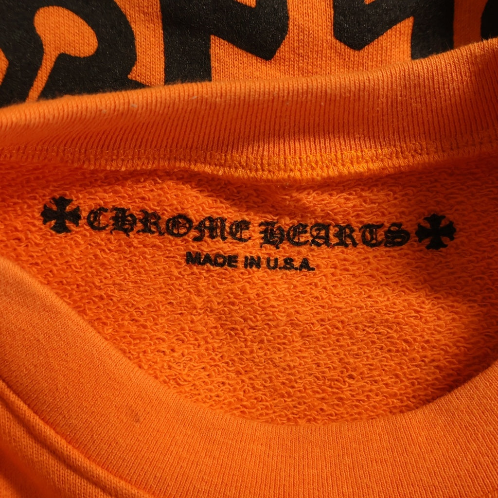 CHROME HEARTS(クロムハーツ) Dagger SWTSHRT バックダガープリント スウェットトレーナー オレンジ