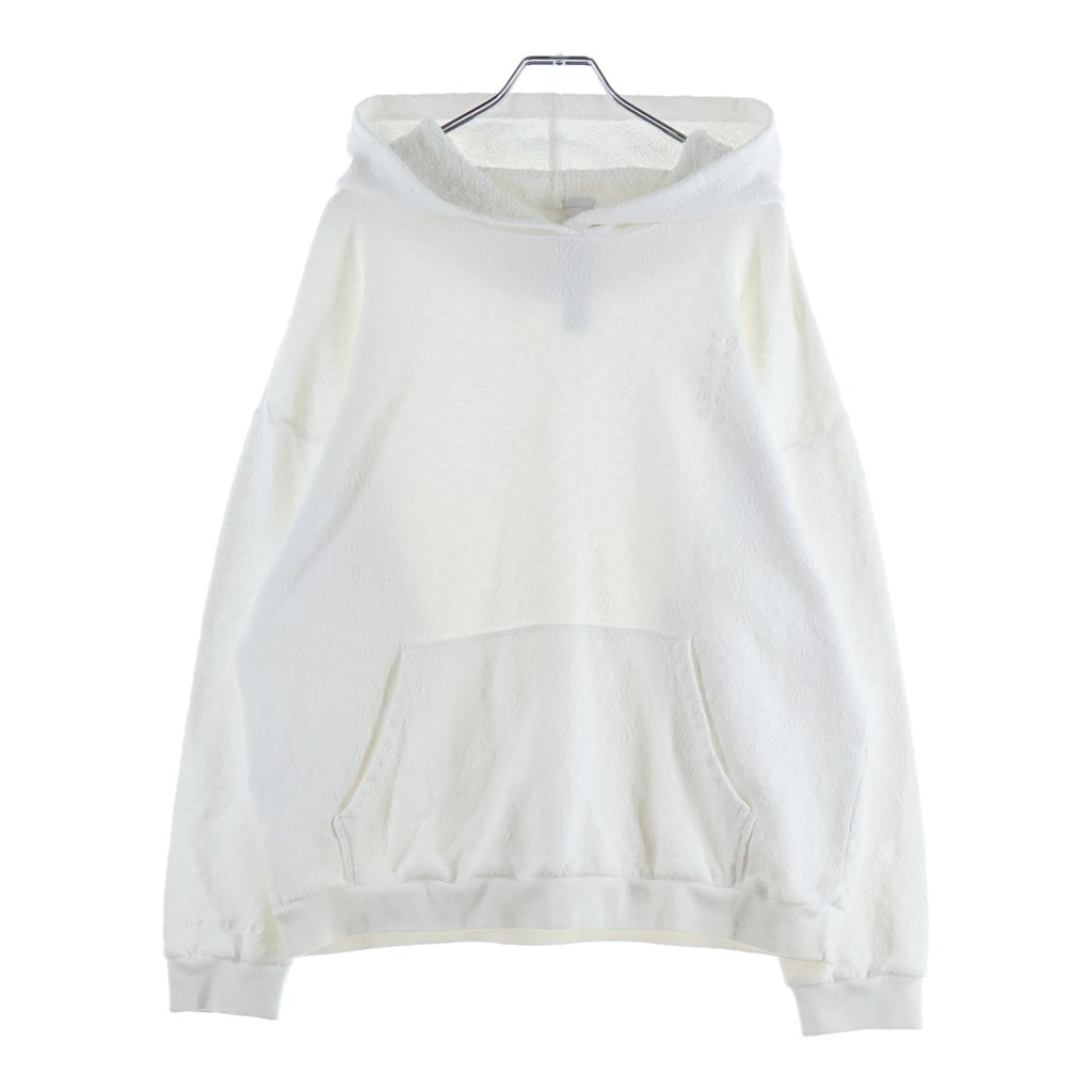 CHROME HEARTS(クロムハーツ) Y NOT Tonal Monogram Cross ワイノット トーナル モノグラムクロス プルオーバーパーカー ホワイト