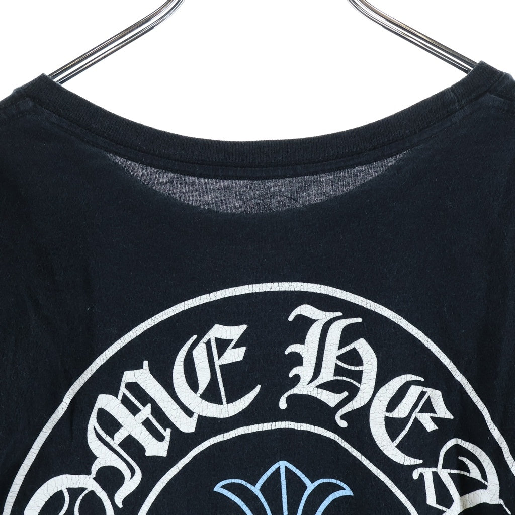 CHROME HEARTS(クロムハーツ) CH L/S 1 STAFF EXCLUSIVE ホースシュープリント長袖カットソー STAFF限定 ブラック/ブルー