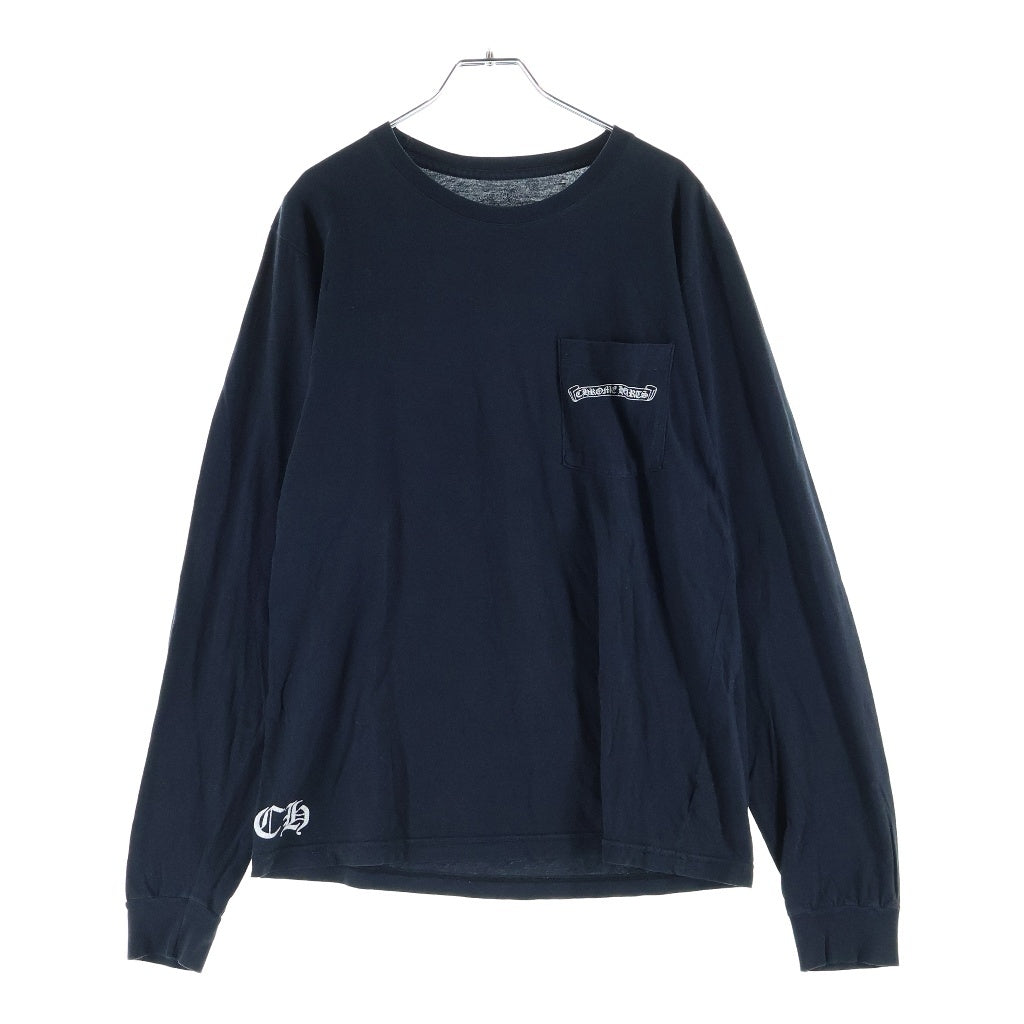 CHROME HEARTS(クロムハーツ) CH PLUS L/S 1 STAFF EXCLUSIVE CHプラスプリント長袖カットソー STAFF限定 ブラック/ホワイト