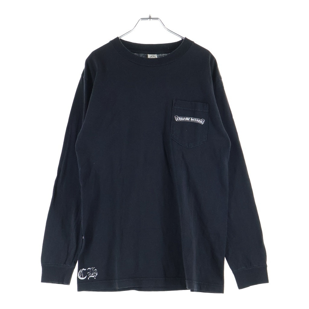 CHROME HEARTS(クロムハーツ) OLD CH PLUS L/S 1 STAFF EXCLUSIVE CHプラスプリント長袖カットソー STAFF限定 ブラック/ホワイト