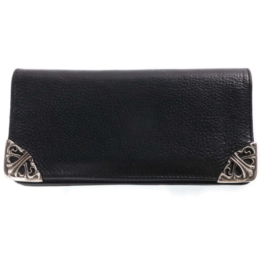CHROME HEARTS(クロムハーツ) LNG SNGL FLD TIPS シングルフォールド ロングウォレット 長財布 ブラック