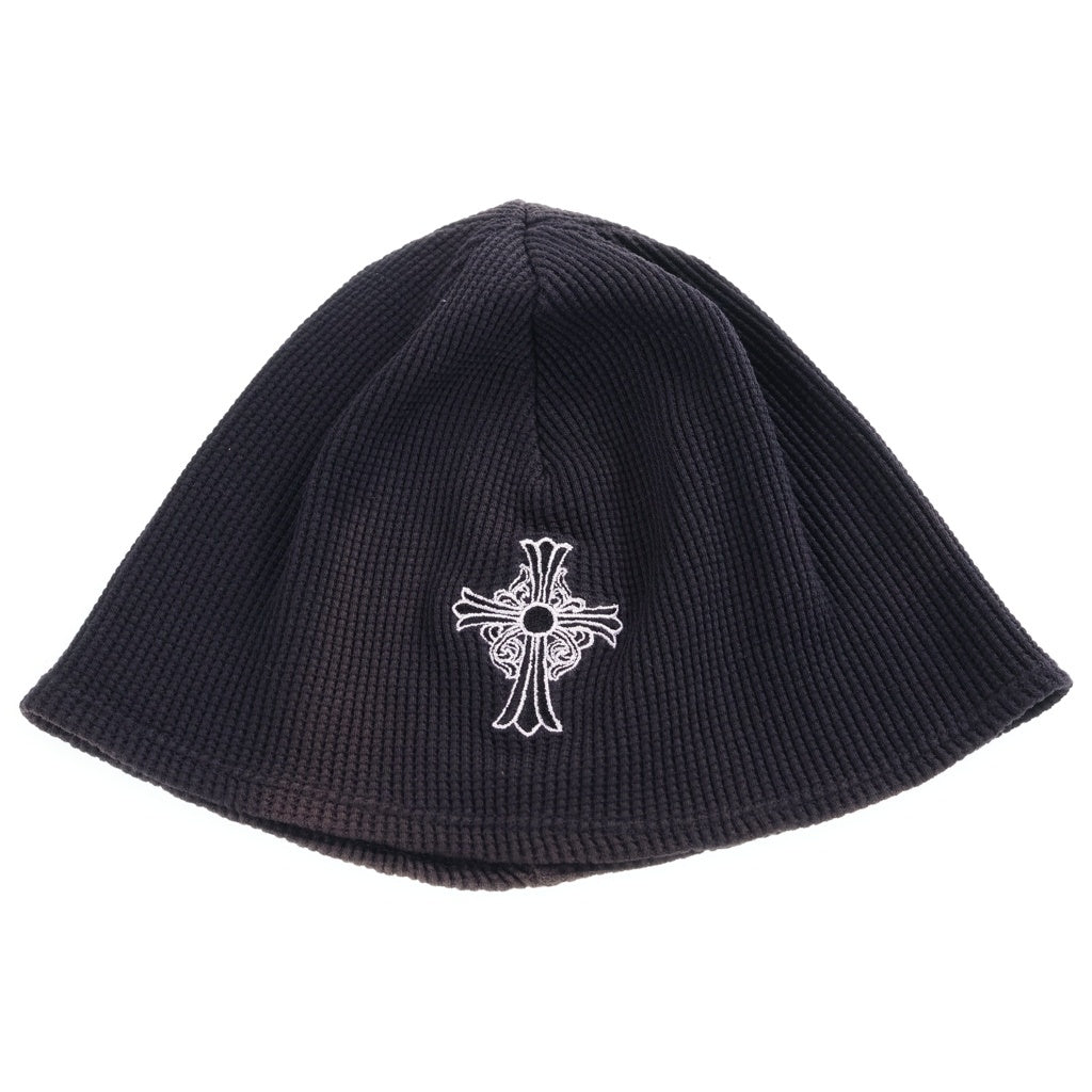 CHROME HEARTS(クロムハーツ) OLD THERMAL BEANIE オールド CHクロス刺繍 サーマル ビーニー ニット帽 ブラック
