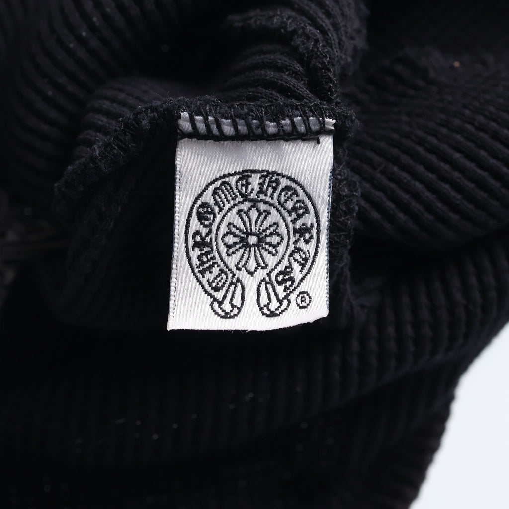 CHROME HEARTS(クロムハーツ) OLD THERMAL BEANIE オールド CHクロス刺繍 サーマル ビーニー ニット帽 ブラック