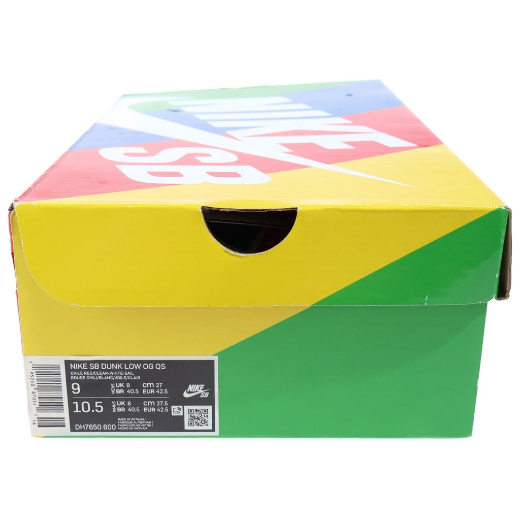 NIKE SB(ナイキエスビー) ×STINGWATER DUNK LOW OG QS スティングウォーター ダンク マジックマッシュルーム ローカットスニーカー US9/27.0cm レッド DH7650-600