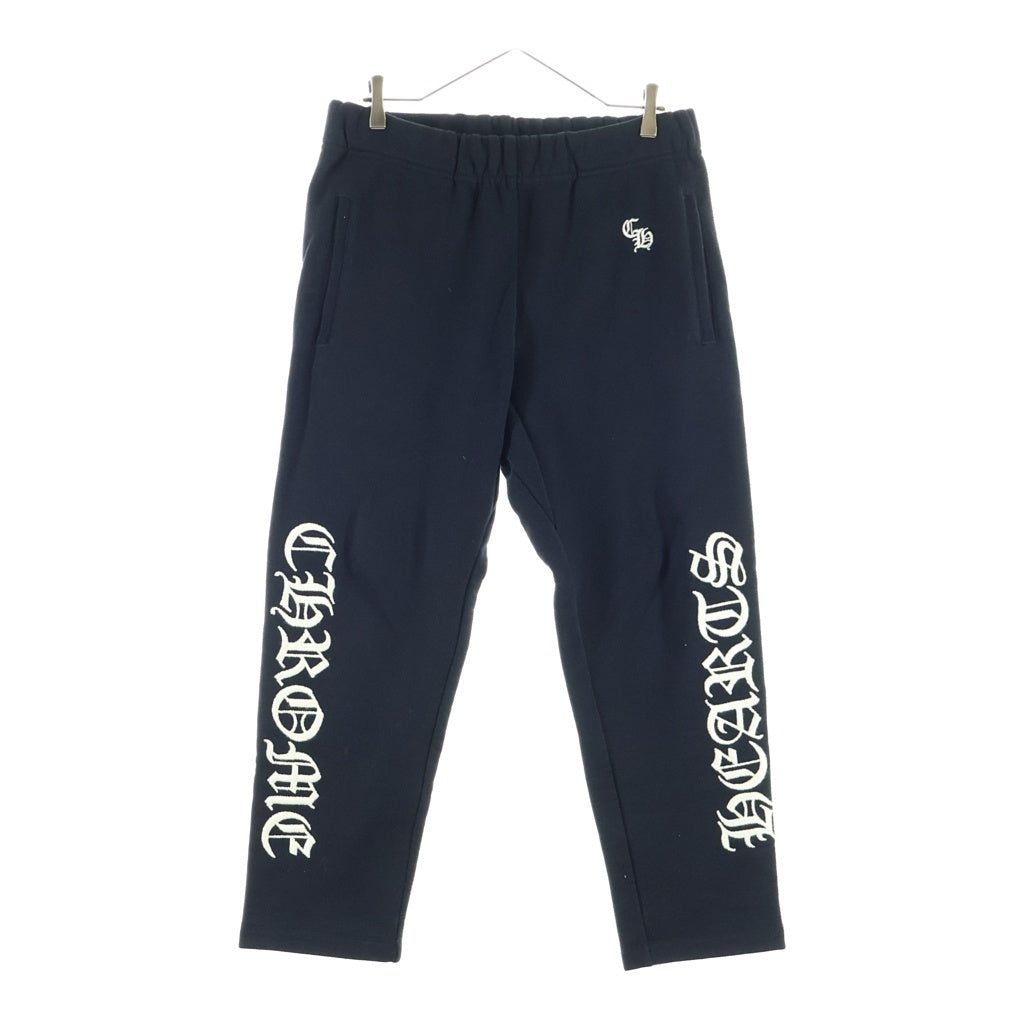 CHROME HEARTS(クロムハーツ) Y NOT SLO RIDE Logo Sweat Pants ワイノット スローライド サイドロゴ刺繍 スウェットパンツ ブラック