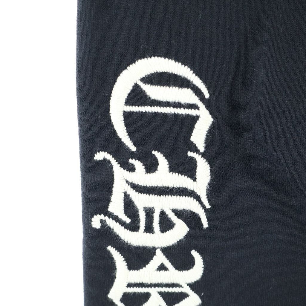 CHROME HEARTS(クロムハーツ) Y NOT SLO RIDE Logo Sweat Pants ワイノット スローライド サイドロゴ刺繍 スウェットパンツ ブラック