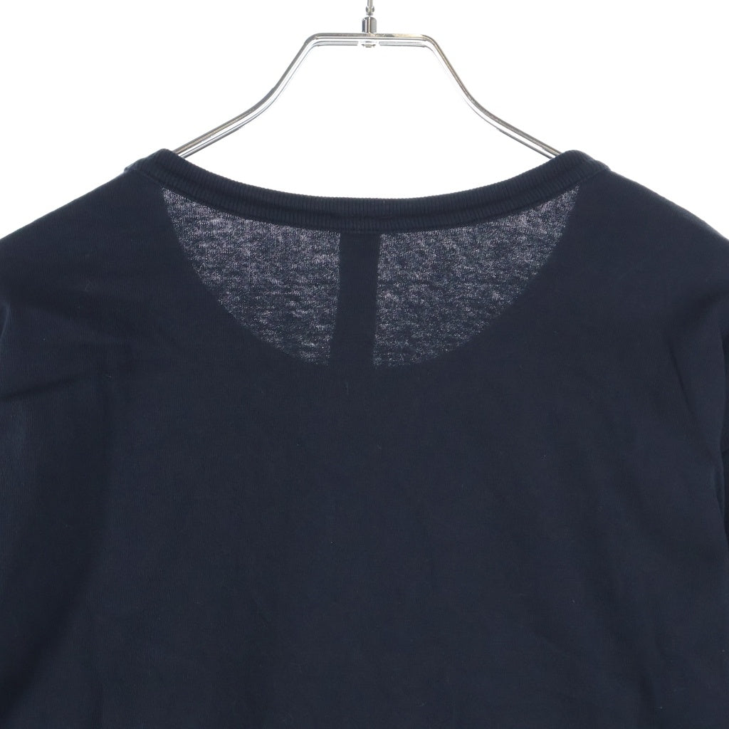 CHROME HEARTS(クロムハーツ) Y NOT Vertical Logo L/S Tee ワイノット ヴァーティカルロゴ クルーネック長袖Tシャツ ブラック