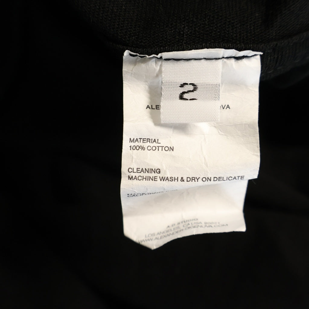 ALEXANDER DIGENOVA(アレキサンダーディジェノバ) Christian long sleeve クリスチャンロングスリーブ 長袖Tシャツカットソー ブラック