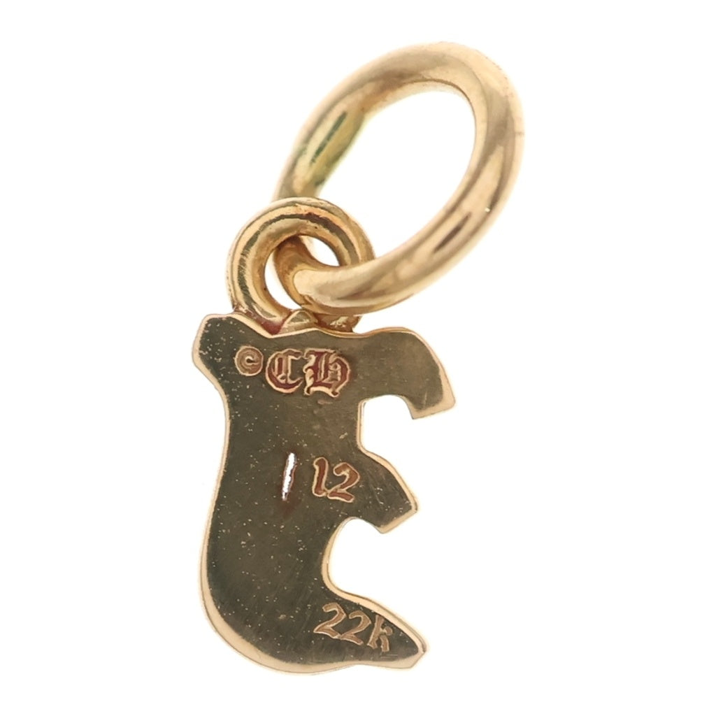 CHROME HEARTS(クロムハーツ) 22K STACK ALPHABET アルファベット スタックチャーム I イニシャルペンダントトップ ゴールド