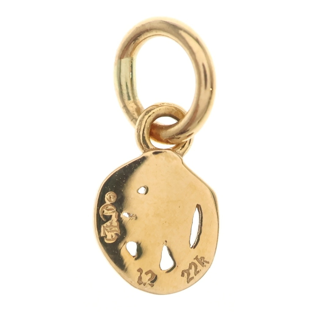 CHROME HEARTS(クロムハーツ) 22K STACK ALPHABET アルファベット スタックチャーム O イニシャルペンダントトップ ゴールド