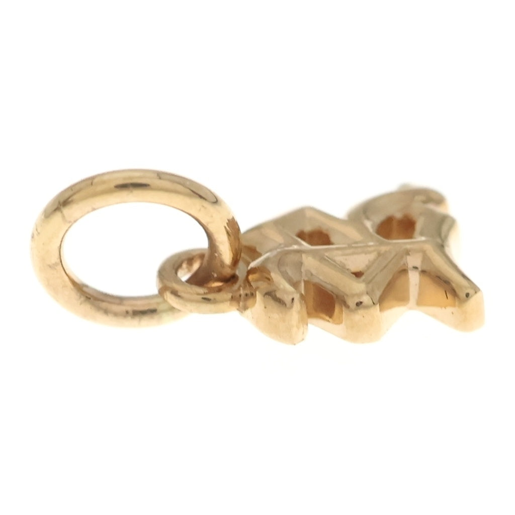 CHROME HEARTS(クロムハーツ) 22K STACK ALPHABET アルファベット スタックチャーム R イニシャルペンダントトップ ゴールド