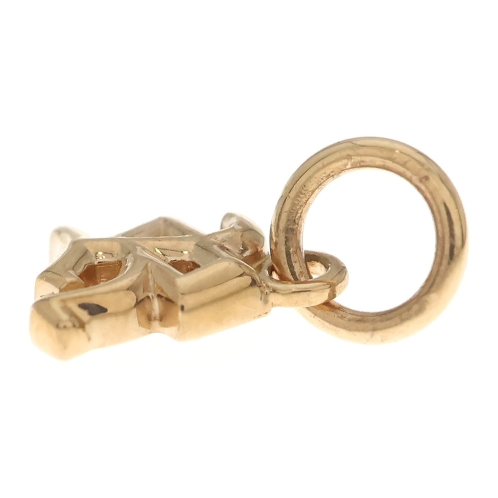 CHROME HEARTS(クロムハーツ) 22K STACK ALPHABET アルファベット スタックチャーム R イニシャルペンダントトップ ゴールド