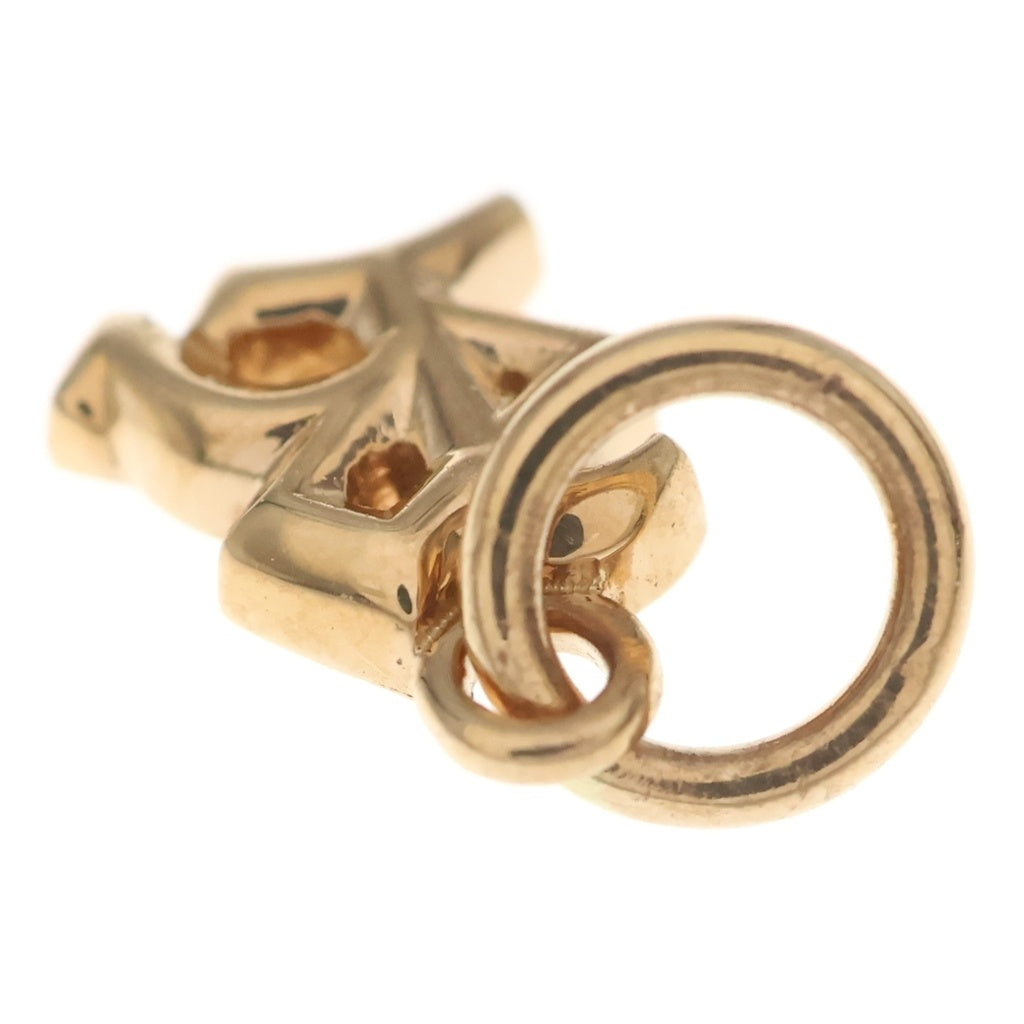 CHROME HEARTS(クロムハーツ) 22K STACK ALPHABET アルファベット スタックチャーム R イニシャルペンダントトップ ゴールド