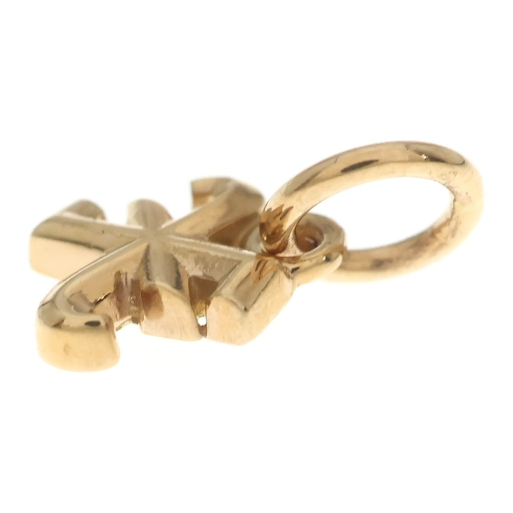 CHROME HEARTS(クロムハーツ) 22K STACK ALPHABET アルファベット スタックチャーム X イニシャルペンダントトップ ゴールド