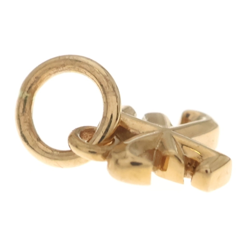 CHROME HEARTS(クロムハーツ) 22K STACK ALPHABET アルファベット スタックチャーム X イニシャルペンダントトップ ゴールド