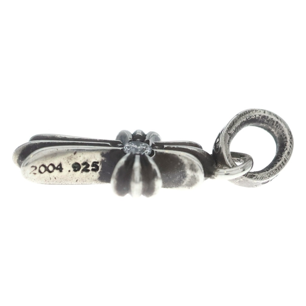 CHROME HEARTS(クロムハーツ) CRS BBYFAT DMND ベイビーファットクロス 両面1ダイヤ ペンダントトップ シルバー BCA238