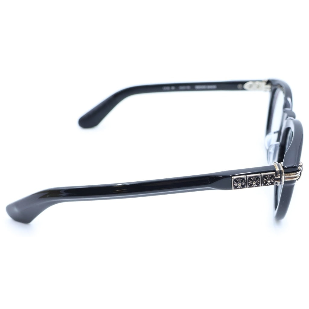 CHROME HEARTS(クロムハーツ) SMOKE SHOW スモークショー クリアフレーム CHプラス テンプル ウェリントン アイウェア サングラス 眼鏡 ブラック/シルバー
