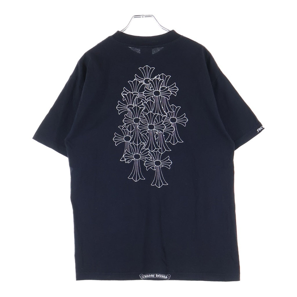 CHROME HEARTS(クロムハーツ) OLD オールド バックセメタリークロスプリント 半袖Tシャツカットソー ブラック