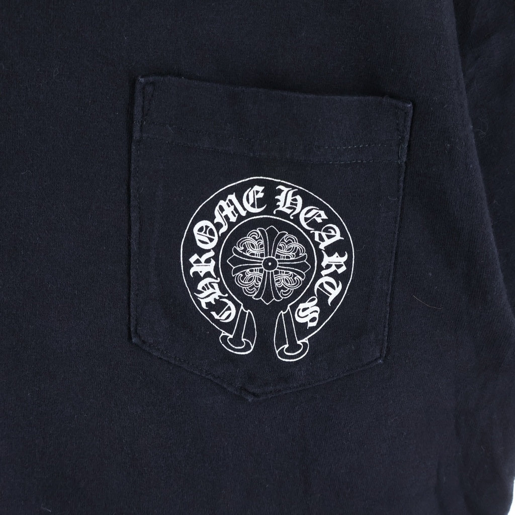CHROME HEARTS(クロムハーツ) OLD オールド バックセメタリークロスプリント 半袖Tシャツカットソー ブラック