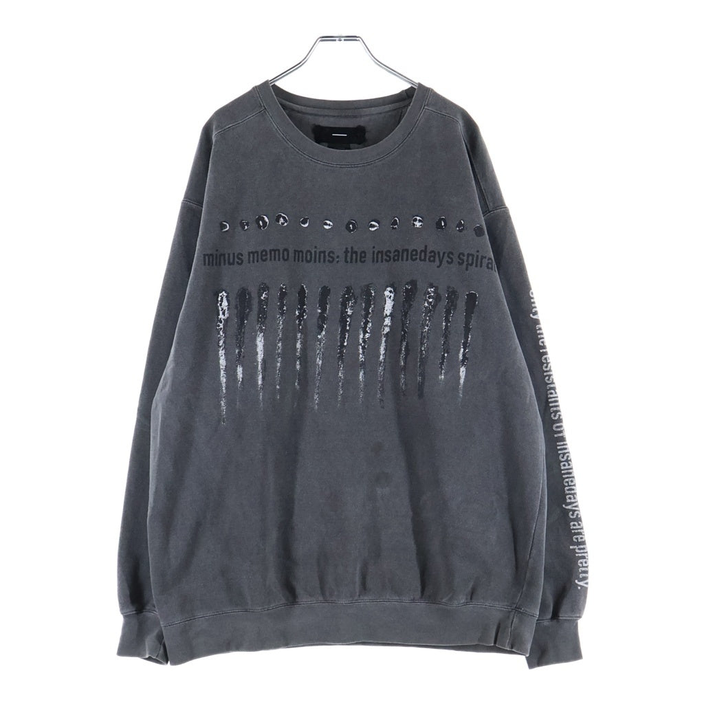 MINUS(マイナス) Bootleg Crew Sweat ブートレグクルースウェット グレー MTL-BGCWSBS