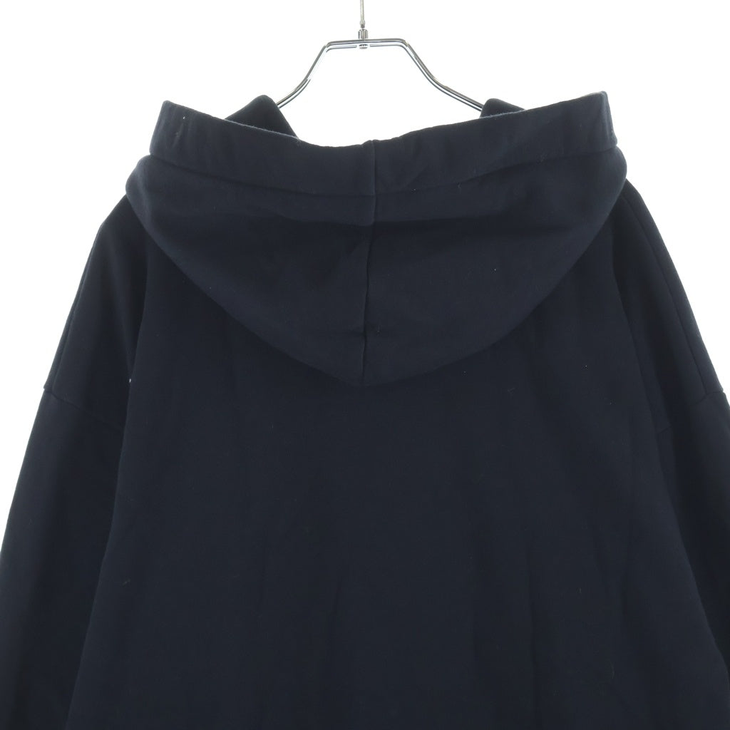 CELINE(セリーヌ) 21AW Loose Sweatshirt In Cotton Fleece ドローコード プルオーバー フーディー スウェット パーカー ブラック 2Y468670Q