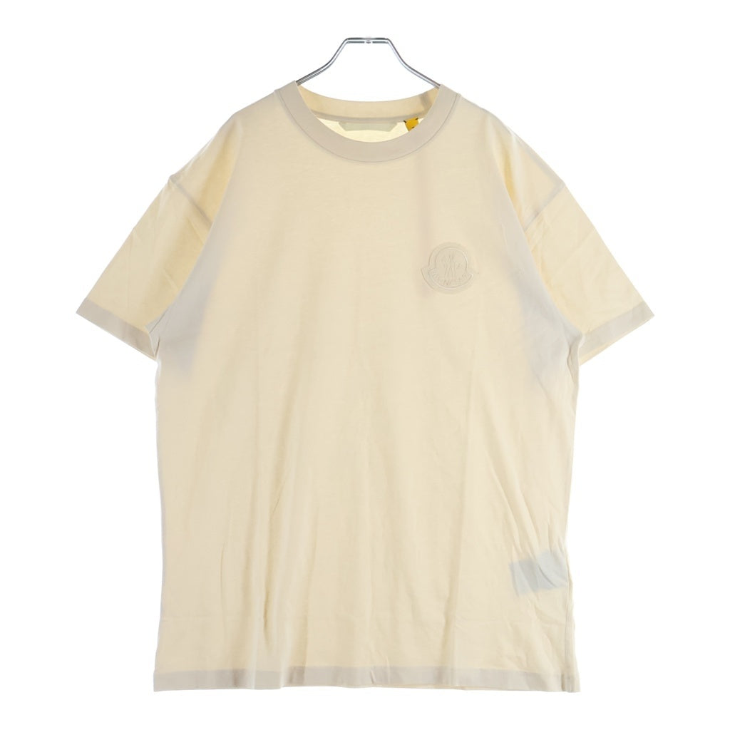 MONCLER(モンクレール) GENIUS ジーニアス ロゴワッペン 半袖Tシャツカットソー ベージュ