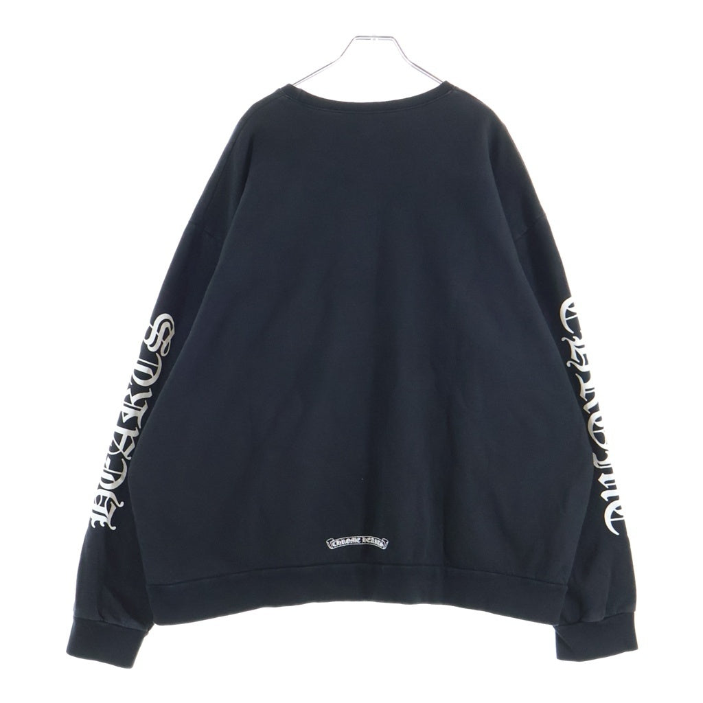 CHROME HEARTS(クロムハーツ) Neck Logo CH Arm Sweatshirts ネックロゴ CHアームプリントスウェットトレーナー ブラック