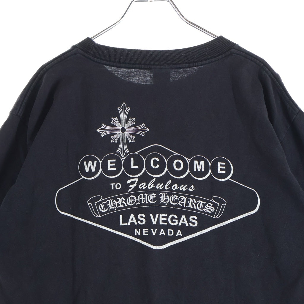 CHROME HEARTS(クロムハーツ) OLD WELCOME LAS VEGAS S/S TEE オールド ラスベガス限定 プリント半袖Tシャツ カットソー ブラック