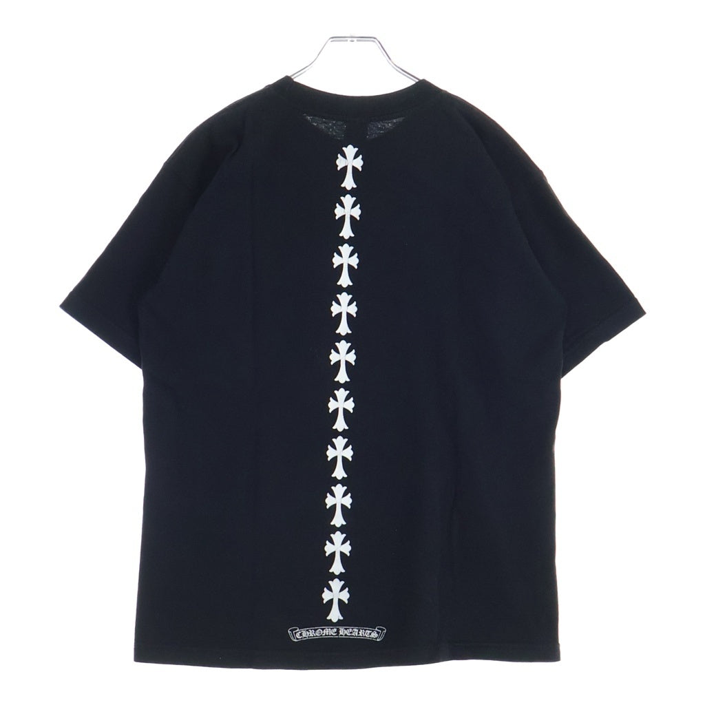 CHROME HEARTS(クロムハーツ) Tire Track S/S Tee タイヤトラック セメタリークロスプリント半袖Tシャツ ブラック