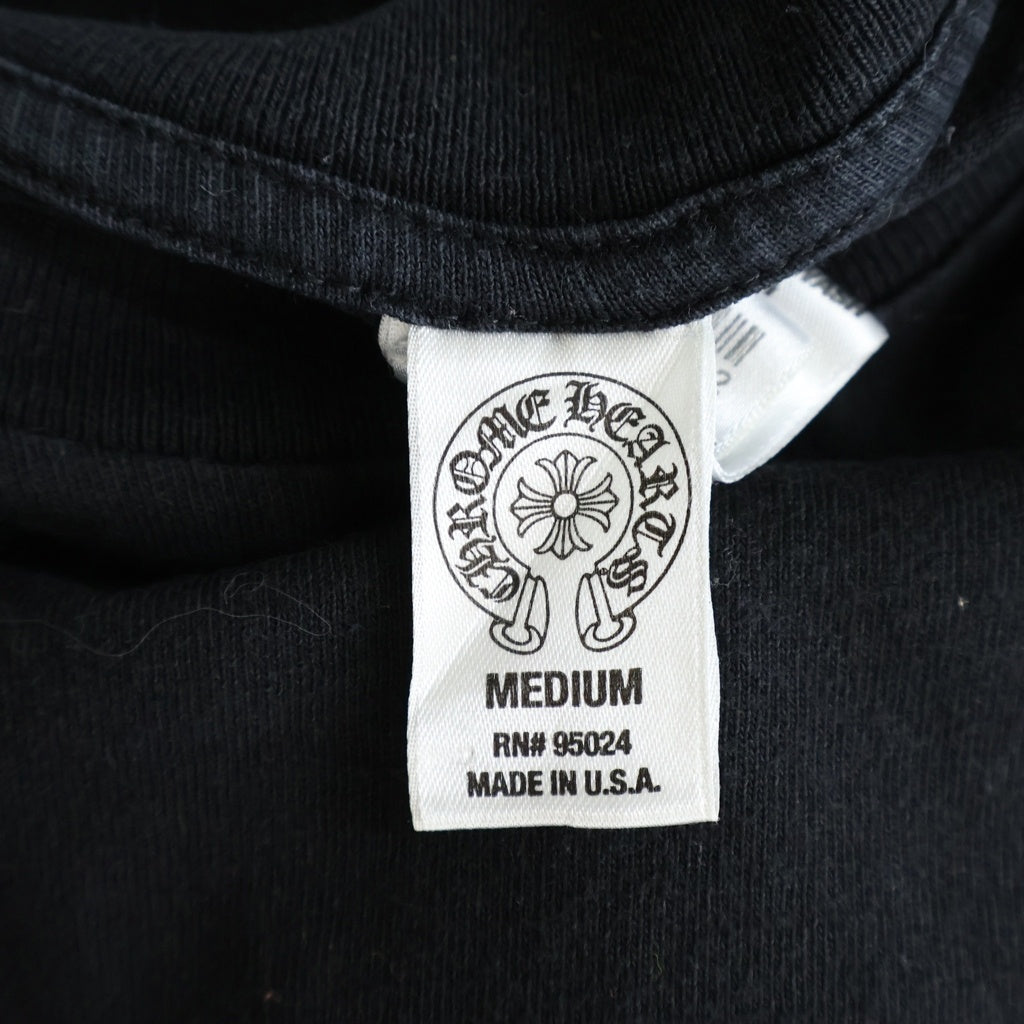 CHROME HEARTS(クロムハーツ) Tire Track S/S Tee タイヤトラック セメタリークロスプリント半袖Tシャツ ブラック
