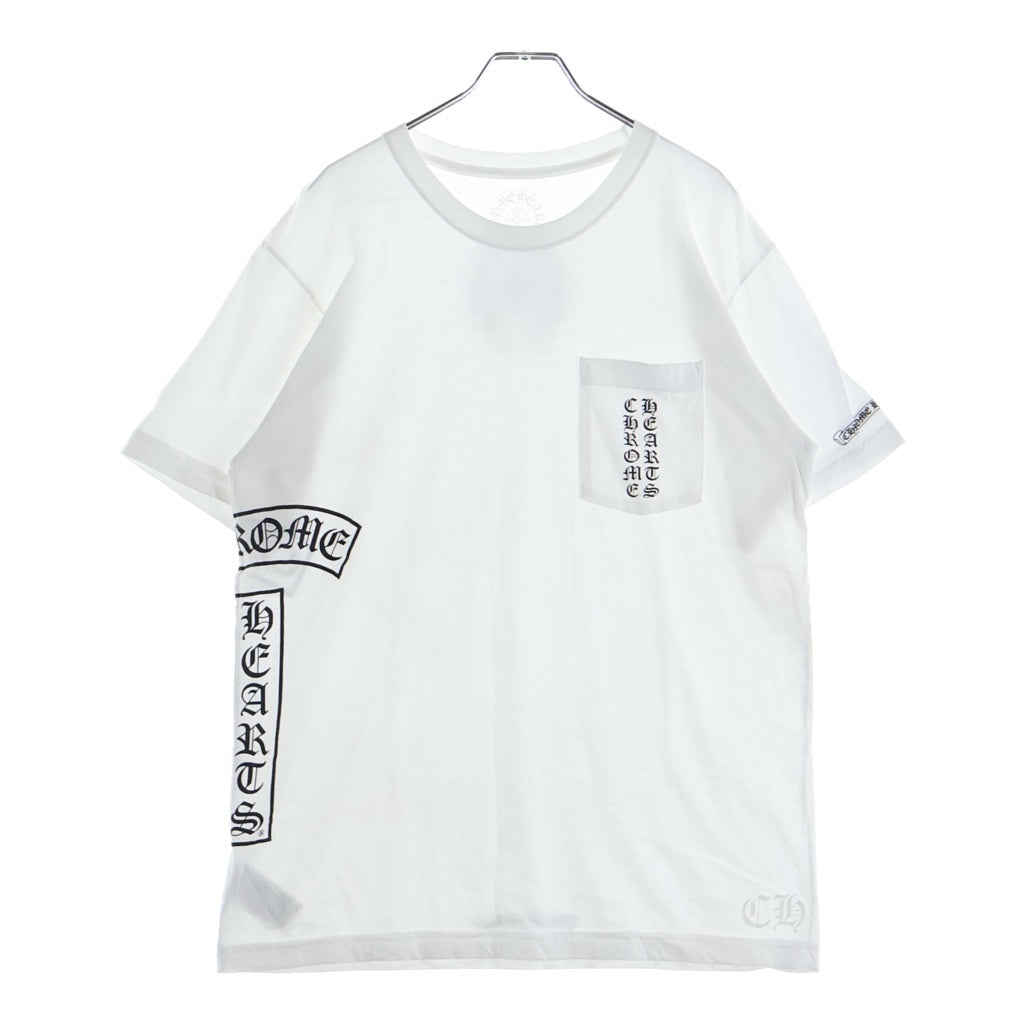 CHROME HEARTS(クロムハーツ) Vertical T Bar Logo S/S Tee バーティカルロゴ Tバー 半袖Tシャツ カットソー ホワイト