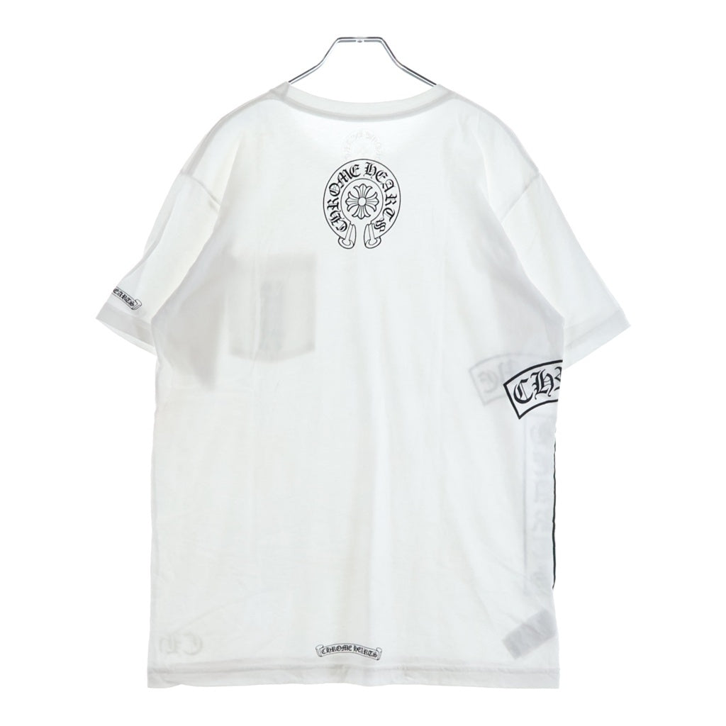 CHROME HEARTS(クロムハーツ) Vertical T Bar Logo S/S Tee バーティカルロゴ Tバー 半袖Tシャツ カットソー ホワイト