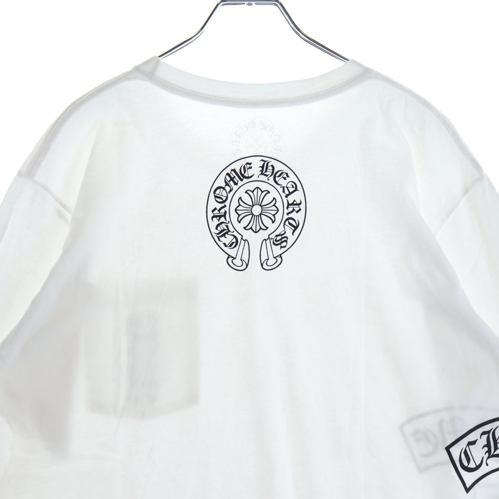 CHROME HEARTS(クロムハーツ) Vertical T Bar Logo S/S Tee バーティカルロゴ Tバー 半袖Tシャツ カットソー ホワイト