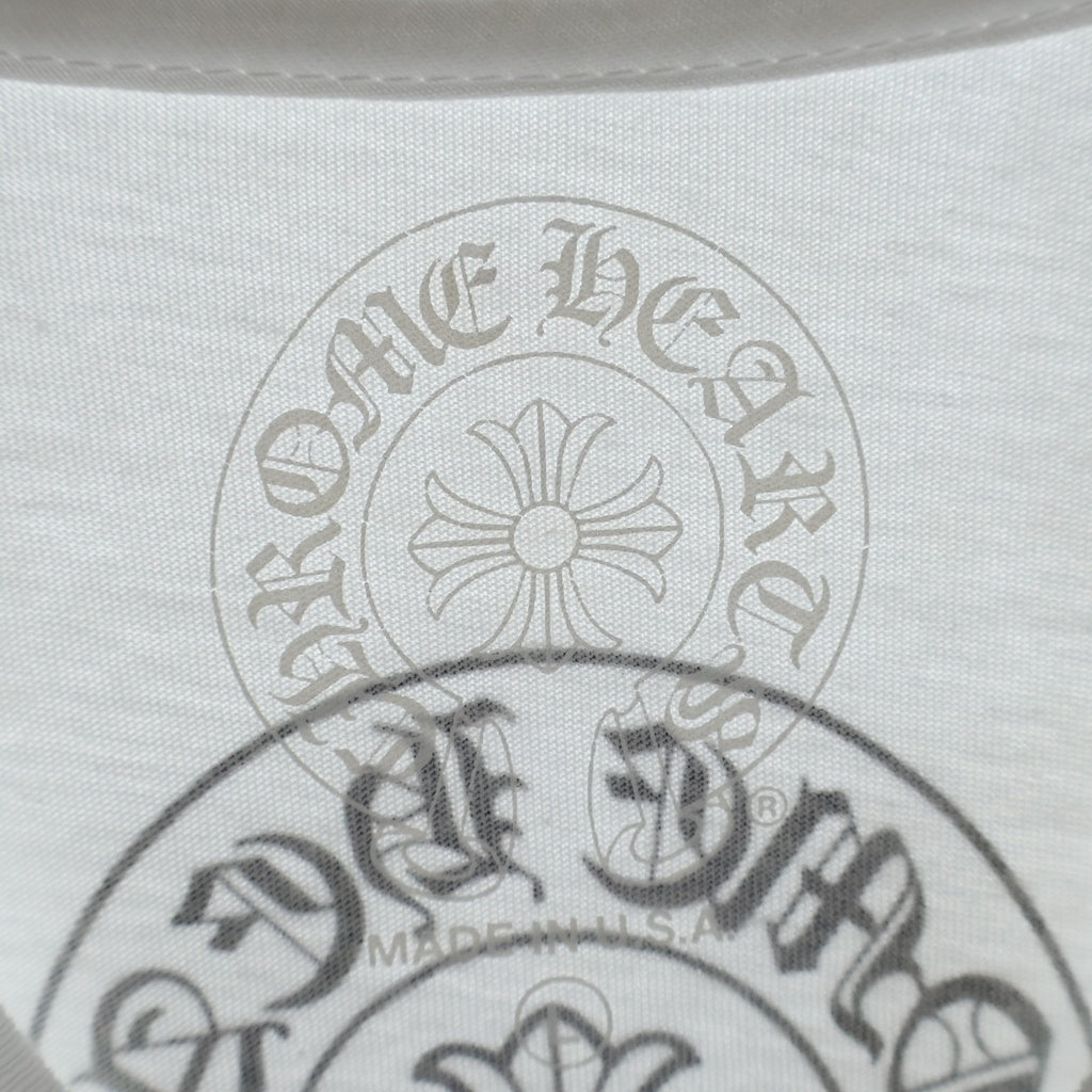 CHROME HEARTS(クロムハーツ) Vertical T Bar Logo S/S Tee バーティカルロゴ Tバー 半袖Tシャツ カットソー ホワイト