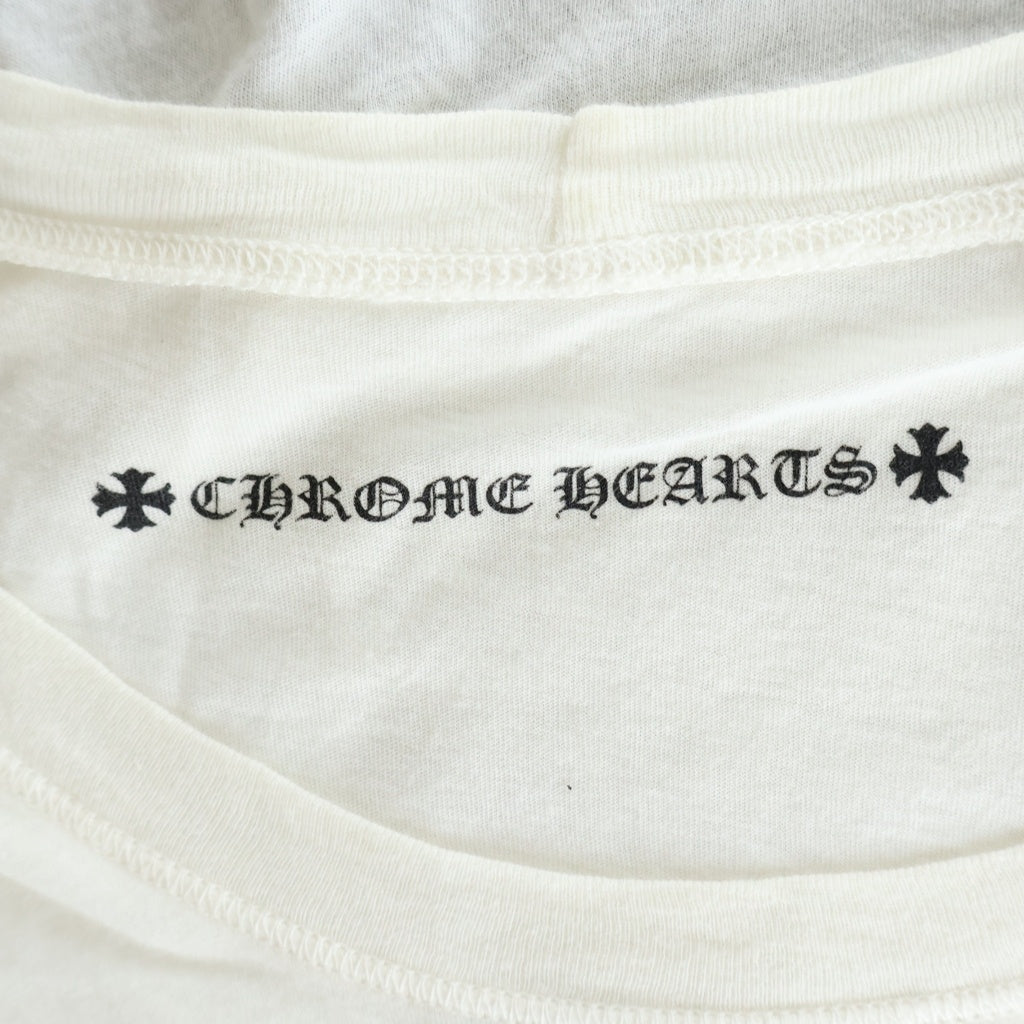 CHROME HEARTS(クロムハーツ) FLRL CRS S/S TEE フローラルクロスプリント半袖Tシャツ カットソー ホワイト