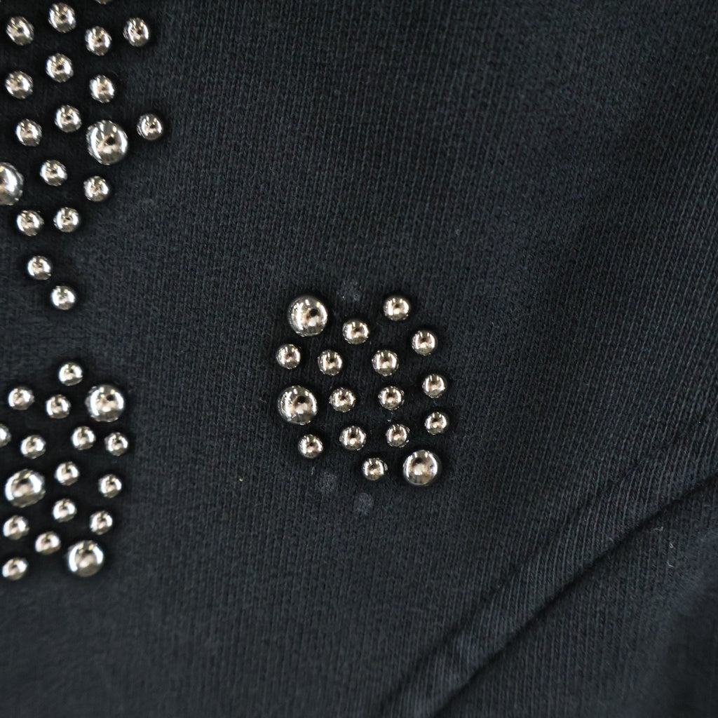 cvtvlist(カタリスト) STUDZ LOGO USUAL PANTS スタッズ刺繍 サルエルパンツ スウェットパンツ ブラック 2401030401