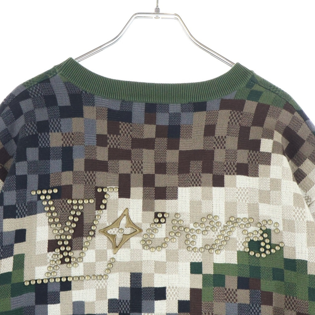 LOUIS VUITTON(ルイヴィトン) 24SS ダモフラージュクルーネックニット RM241 AUR HQN72W カモ柄