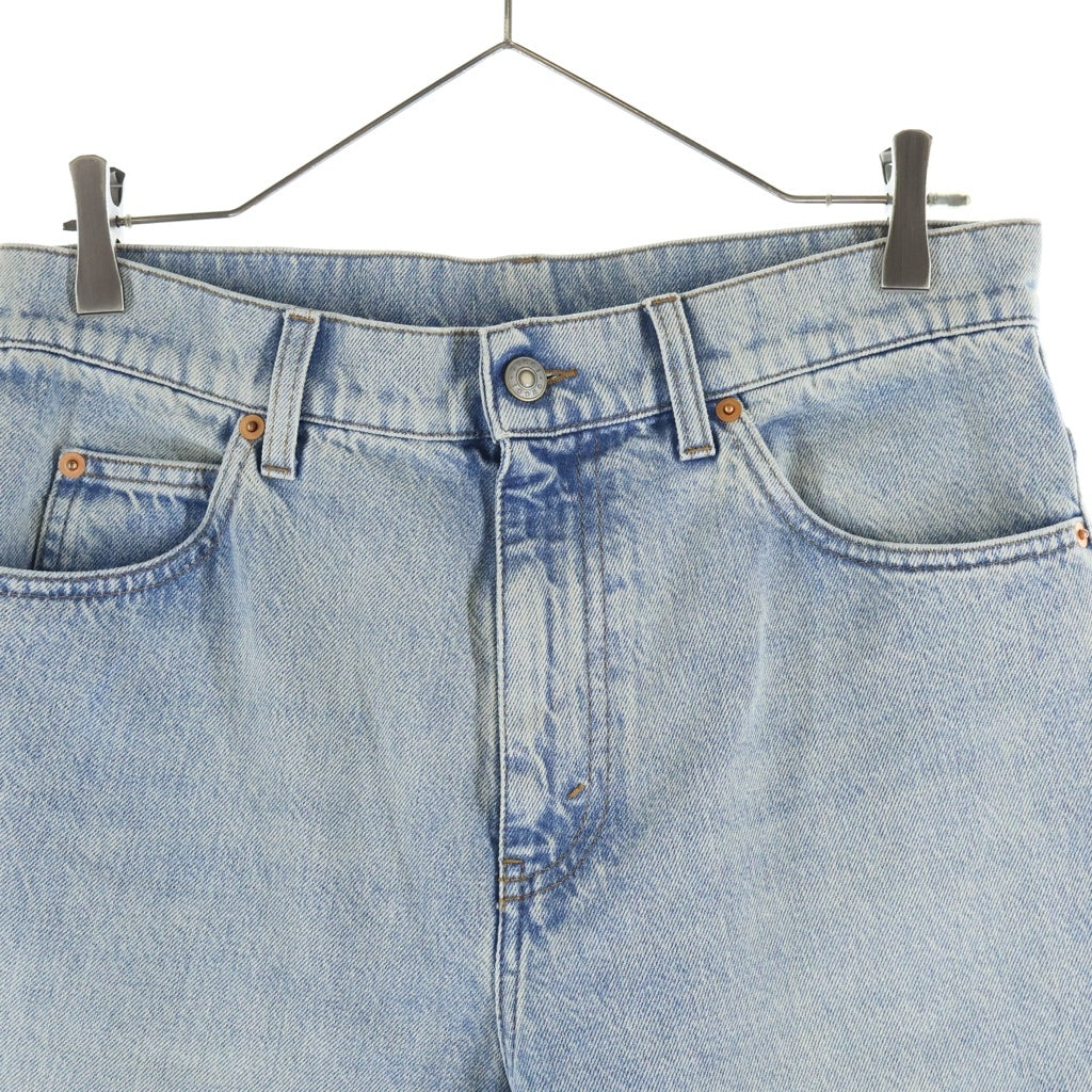 GUCCI(グッチ) GG ロールアップ ターンアップ ウォッシュド デニムパンツ ジーンズ 774078 XDCTN インディゴ